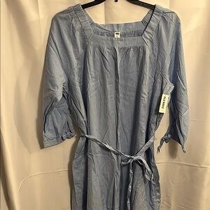 Old Navy Blue and White Striped Dress